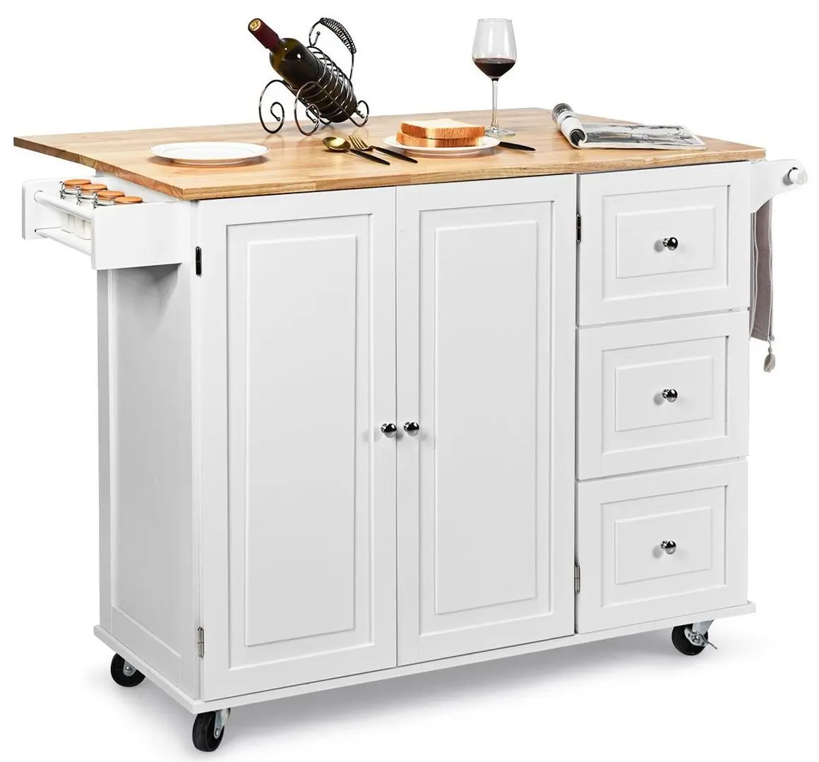 Сервировочная тележка Costway KC54246WH (White) - 4