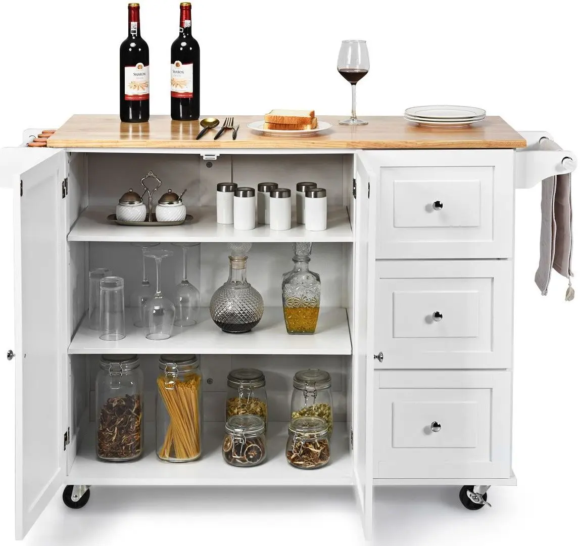 Сервировочная тележка Costway KC54246WH (White) - 6