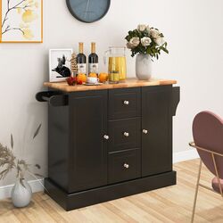 Сервировочная тележка Costway KC54247BK (Black) Thumb