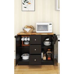 Сервировочная тележка Costway KC54247BK (Black) Thumb