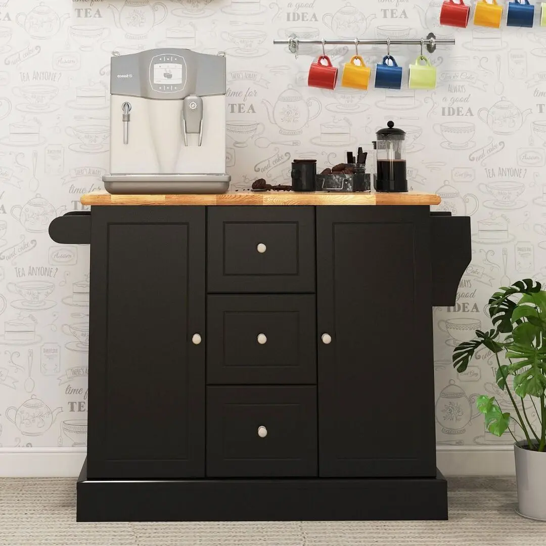 Сервировочная тележка Costway KC54247BK (Black) - 6