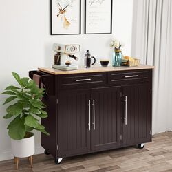 Сервировочная тележка Costway KC54771CF (Brown) Thumb