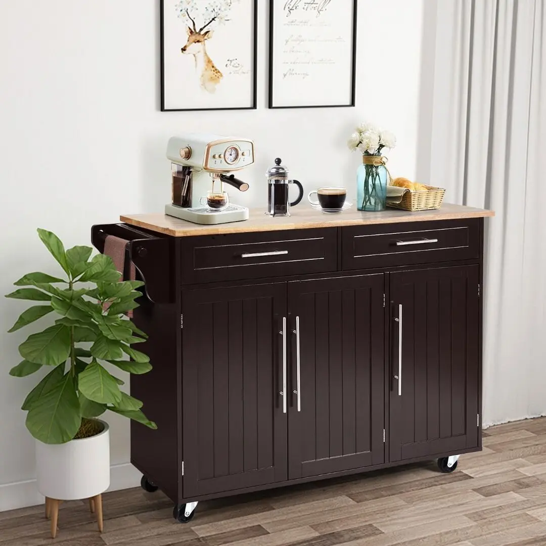 Сервировочная тележка Costway KC54771CF (Brown) - 4