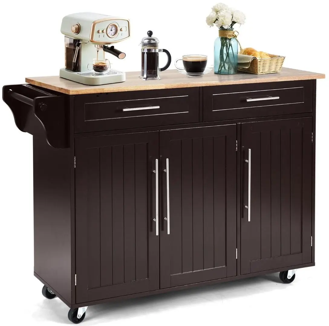 Сервировочная тележка Costway KC54771CF (Brown) - 3