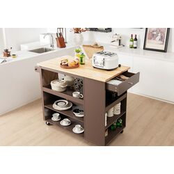 Сервировочная тележка Costway KC55161CF (Brown) Thumb