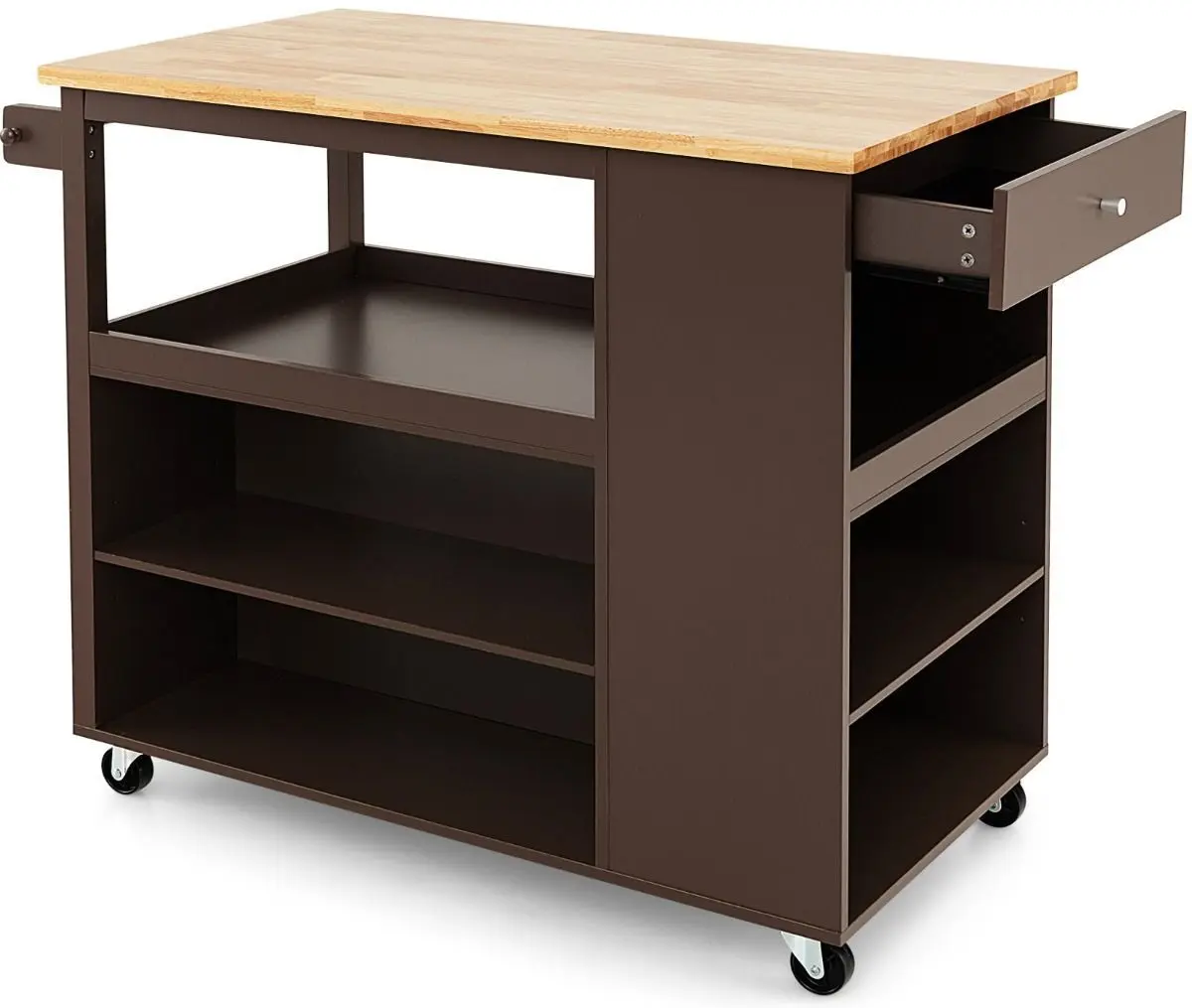 Сервировочная тележка Costway KC55161CF (Brown) - 3