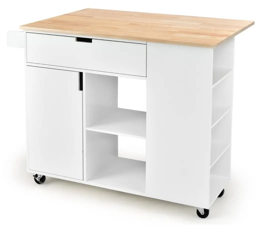 Кухонный островок Costway KC55460WH (White)