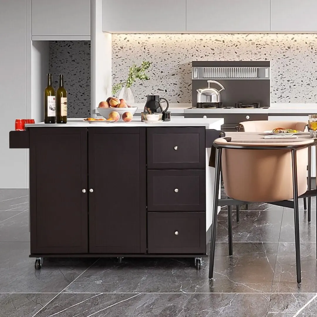 Сервировочная тележка Costway KC55730CF (Brown)