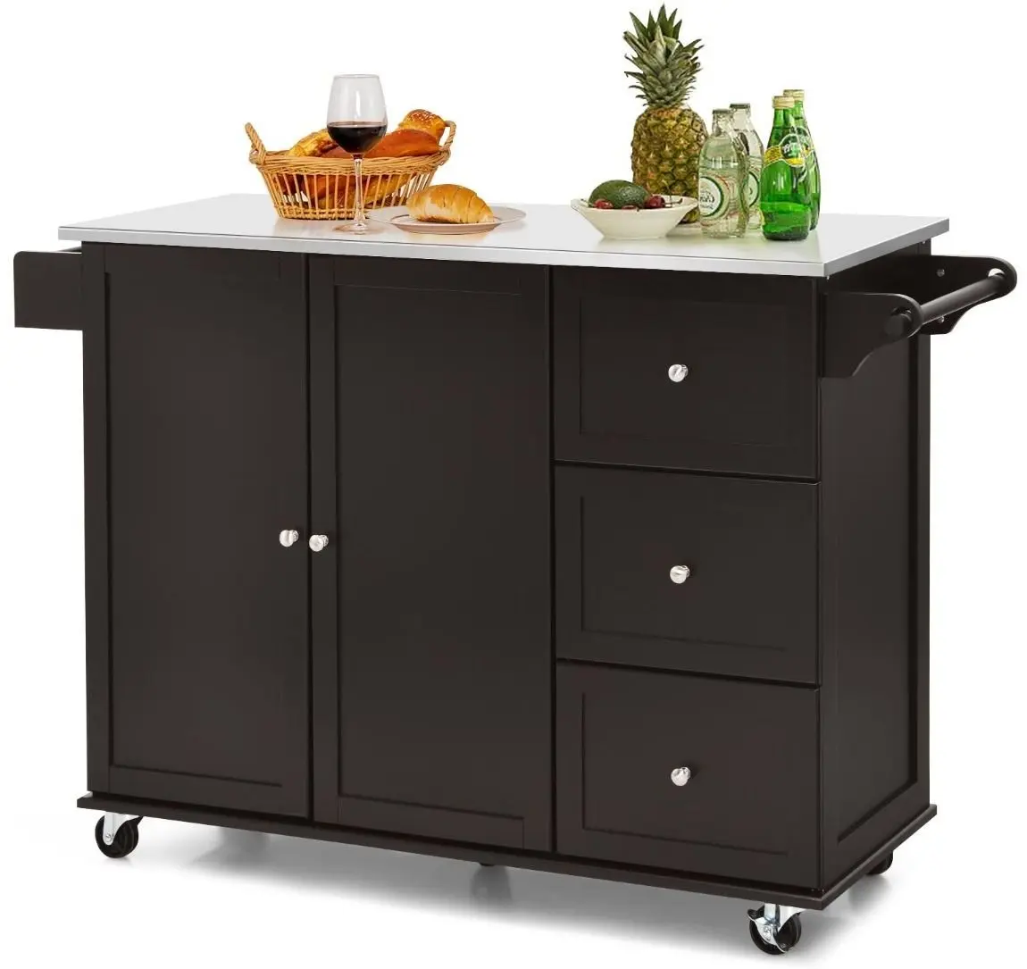 Сервировочная тележка Costway KC55730CF (Brown)