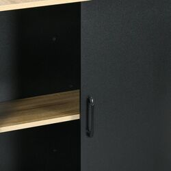 Insula bucatarie Homcom 801-367V00BK 114x70x90 cm (Black/Oak) Thumb