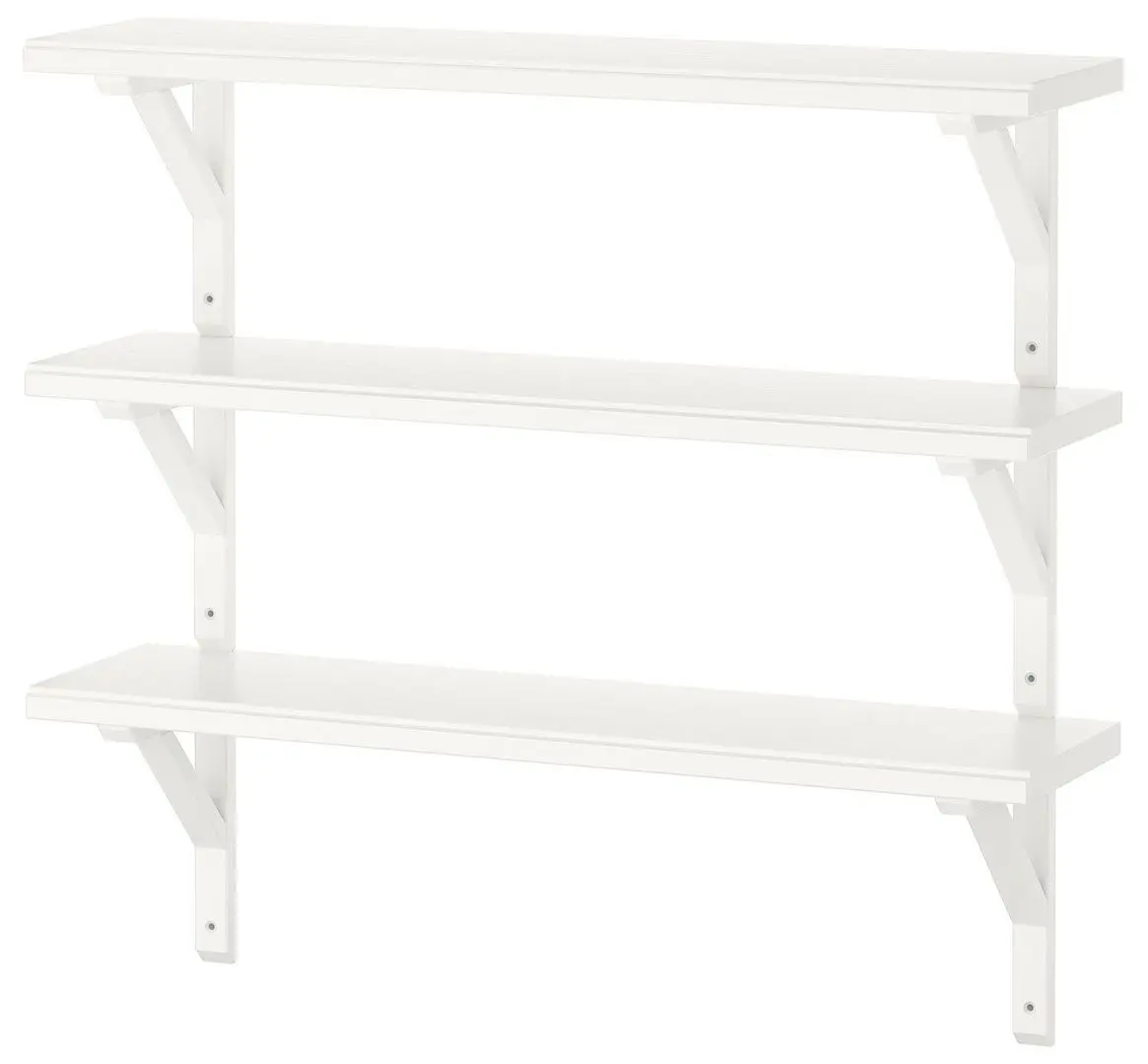 Combinatie de rafturi Ikea Tranhult/Sandshult 80x20 (Plop/Vopsit Alb)