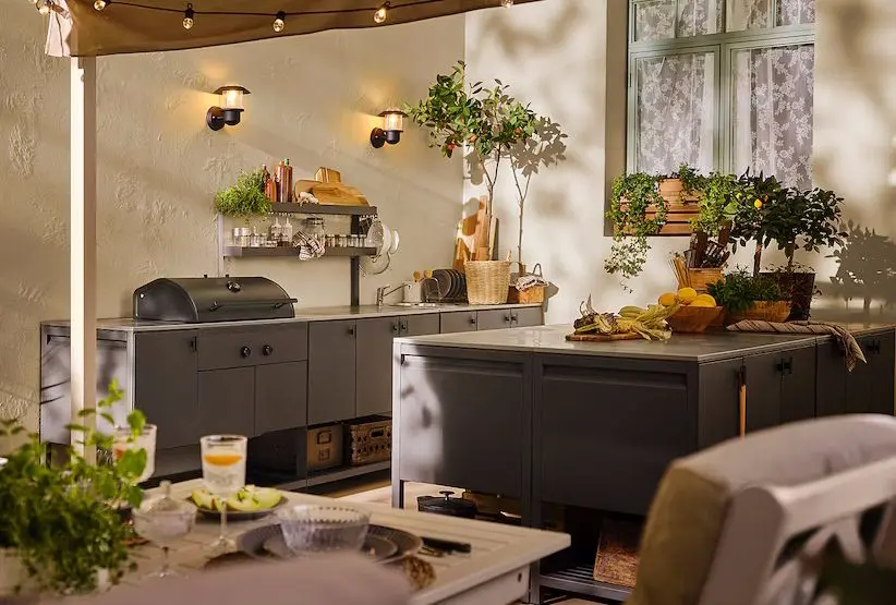 Кухонный островок Ikea Batskar 120х60 (Темно-Серый) - 8