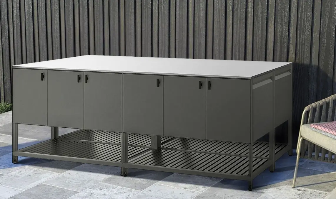 Insula bucatarie Ikea Batskar 240х120 (Gri Inchis)