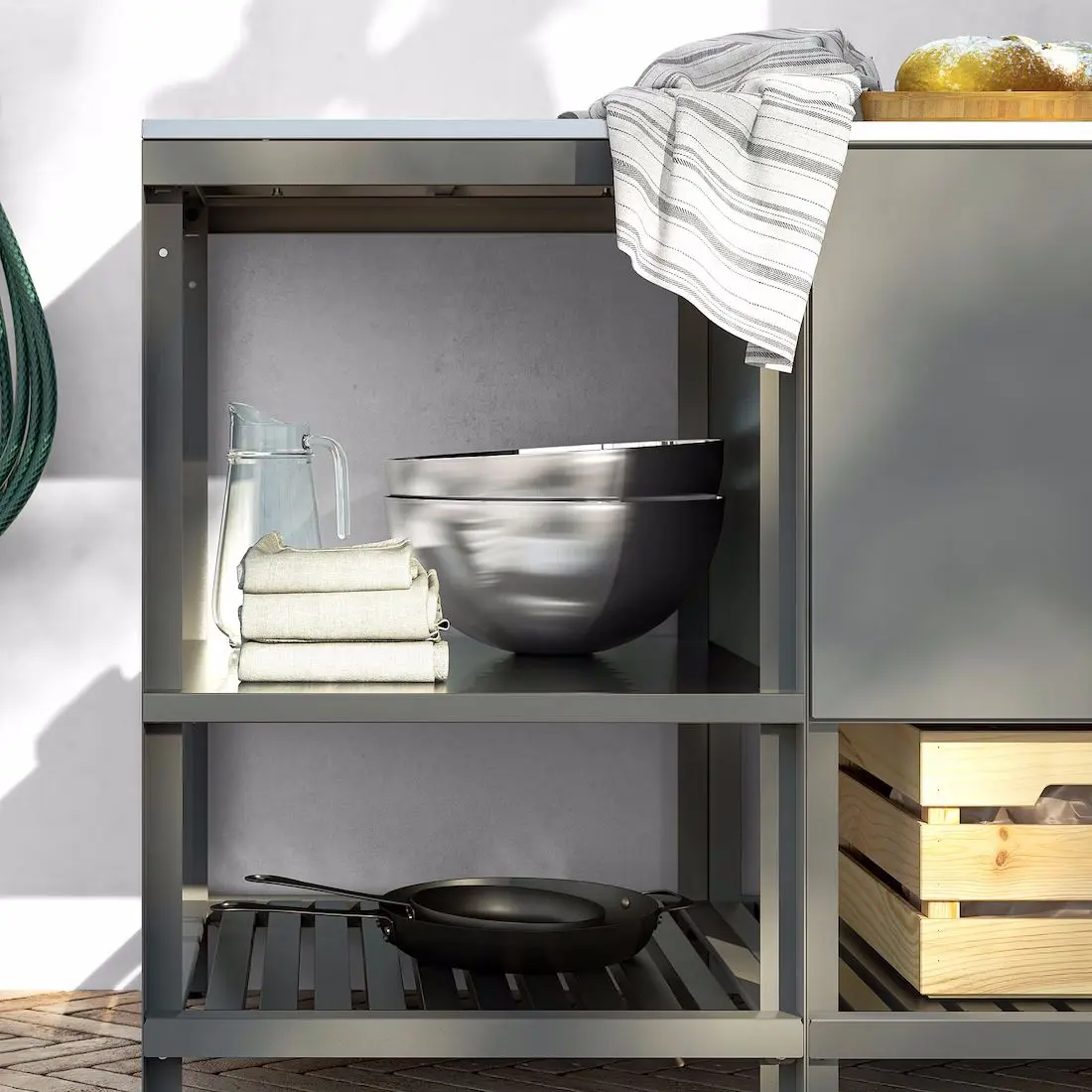 Кухонный островок Ikea Batskar 60х60 (Темно-Серый) - 4