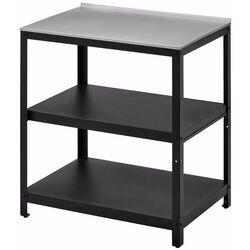 Insula bucatarie Ikea Grillskar 86x61 (Negru/Inox) Thumb