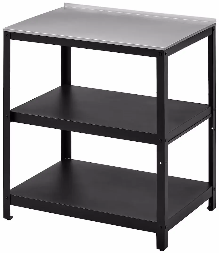 Insula bucatarie Ikea Grillskar 86x61 (Negru/Inox)