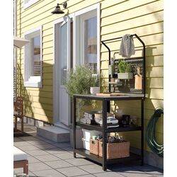 Кухонный островок Ikea Grillskar задняя панель 86x61x176 (Черный/Нержавеющая сталь) Thumb