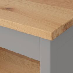 Insula bucatarie Ikea Tornviken 72x52 (Gri/Stejar) Thumb