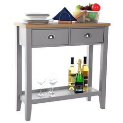 Консольный стол Mobhaus Jerevan (Gray/Light Walnut) Thumb