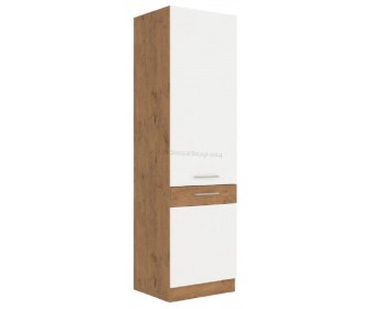 Dulap Mobhaus Vega 60 DK-210 2F (Lancelot Oak/White Extra High Gloss)