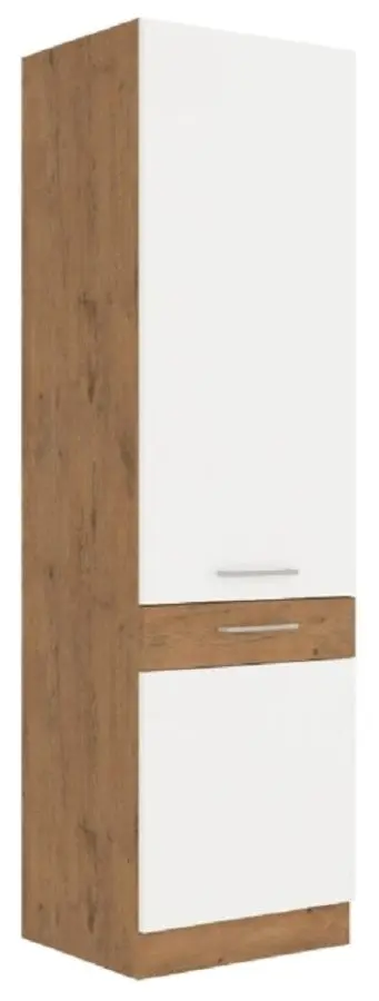Dulap Mobhaus Vega 60 DK-210 2F (Lancelot Oak/White Extra High Gloss)