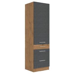 Penal Mobhaus Vega 60 DKS-210 3S 1F (Lancelot Oak/Matte Gray) Thumb