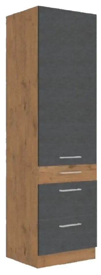 Penal Mobhaus Vega 60 DKS-210 3S 1F (Lancelot Oak/Matte Gray)