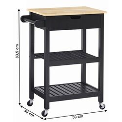 Сервировочная тележка Mobhaus Arete (Natural/Black) Thumb