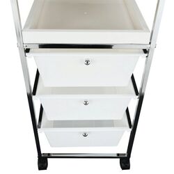 Carucior de servire Mobhaus Corfu (White/Chrome) Thumb