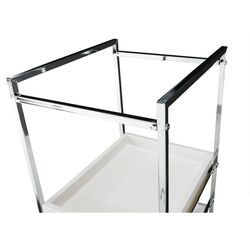 Carucior de servire Mobhaus Corfu (White/Chrome) Thumb