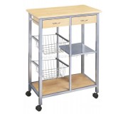 Carucior de servire Mobhaus Helga (Beech/Silver)