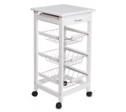 Carucior de servire Mobhaus Korus (White)