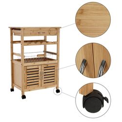 Сервировочная тележка Mobhaus Navid (Natural) Thumb