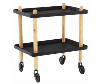 Carucior de servire Mobhaus Ponto (Natural/Black)