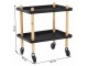 Carucior de servire Mobhaus Ponto (Natural/Black)