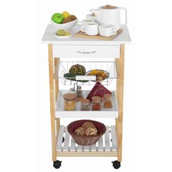 Сервировочная тележка Mobhaus Rapid (White/Natural) Thumb