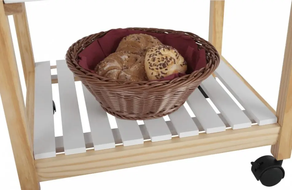 Сервировочная тележка Mobhaus Rapid (White/Natural)