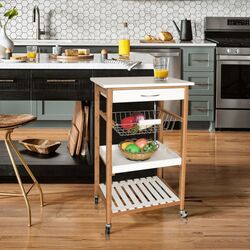 Сервировочная тележка Mobhaus Rapid (White/Natural) Thumb