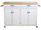 Dulap-carucior Mobhaus Galant (White/Natural)