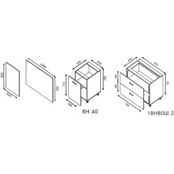 Insula bucatarie Modern Bono 1.2m Thumb
