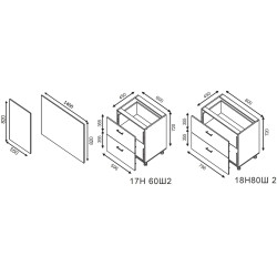 Кухонный островок Modern Bono 1.4m Thumb