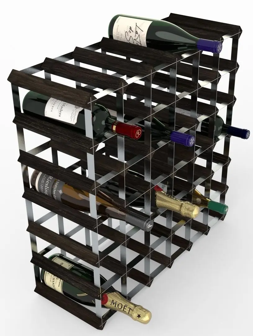 Suport pentru sticle de vin RTA WINE0074 (Black Ash) - 3