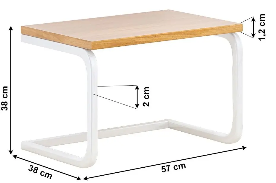 Raft Tempo Kondela Aveno (White/Oak Natural)