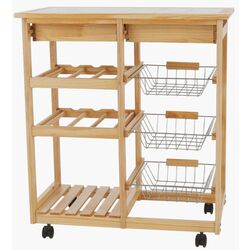 Carucior de servire Tempo Kondela Cayman (Natural) Thumb