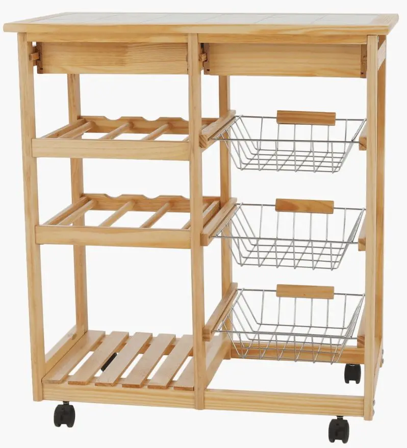 Carucior de servire Tempo Kondela Cayman (Natural)