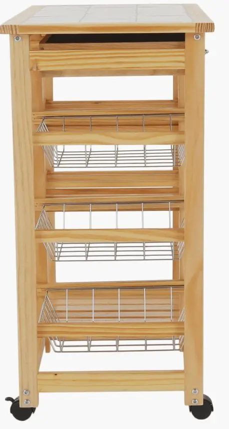 Carucior de servire Tempo Kondela Cayman (Natural)