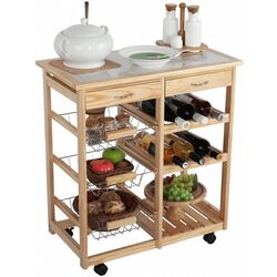 Carucior de servire Tempo Kondela Cayman (Natural) Thumb