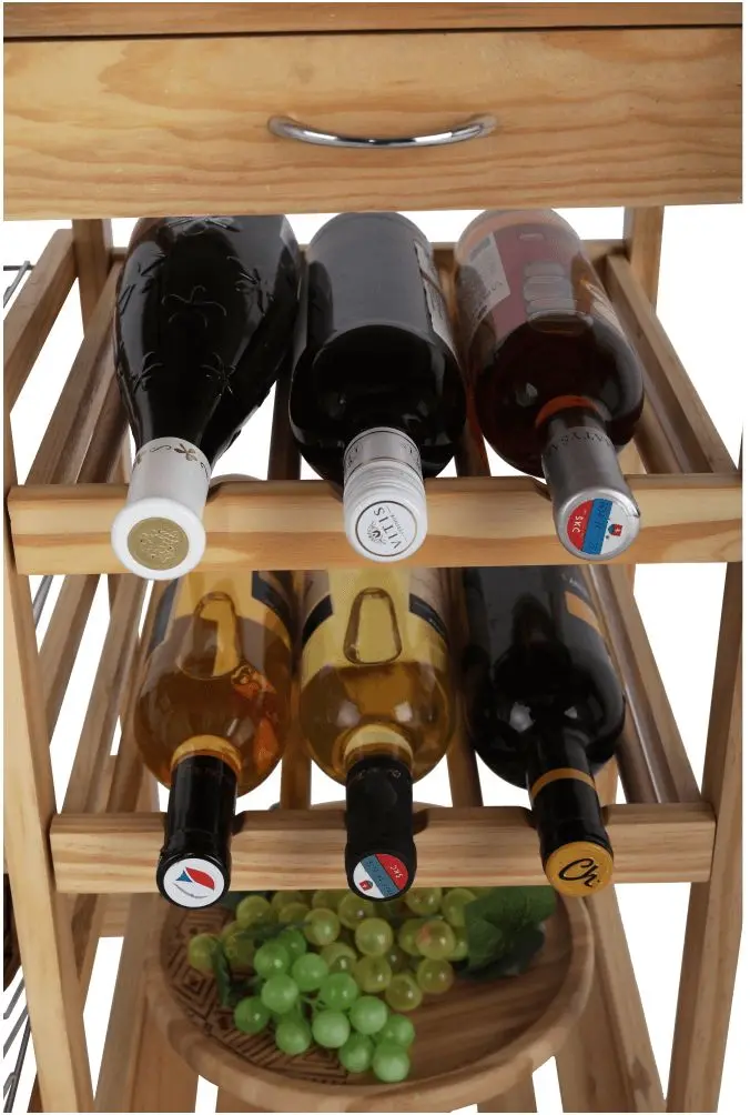 Carucior de servire Tempo Kondela Cayman (Natural)