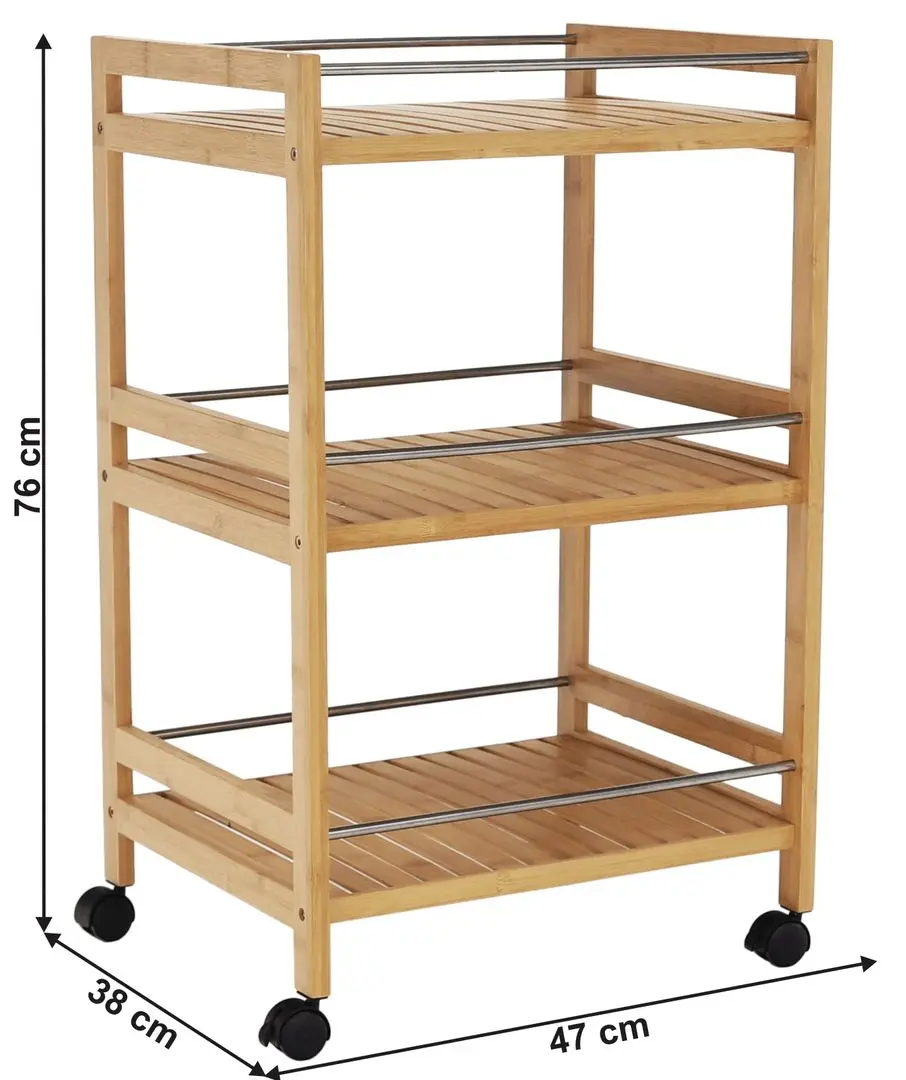 Carucior de servire Tempo Kondela Nashy (Natural)