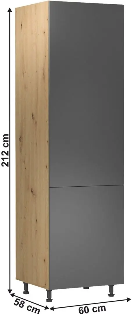 Dulap Tempo Kondela Langen D60R (Artisan Oak/Gray Matt) - 3